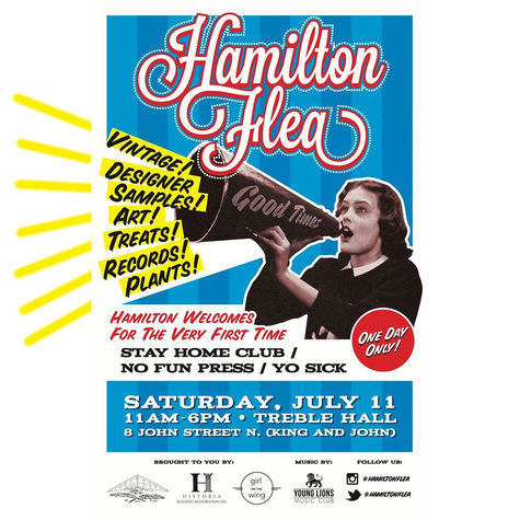 Hamilton Flea poster - saturday july 11 2015